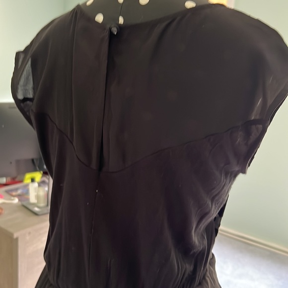 Black sheer leopard print blouse - Picture 4 of 4